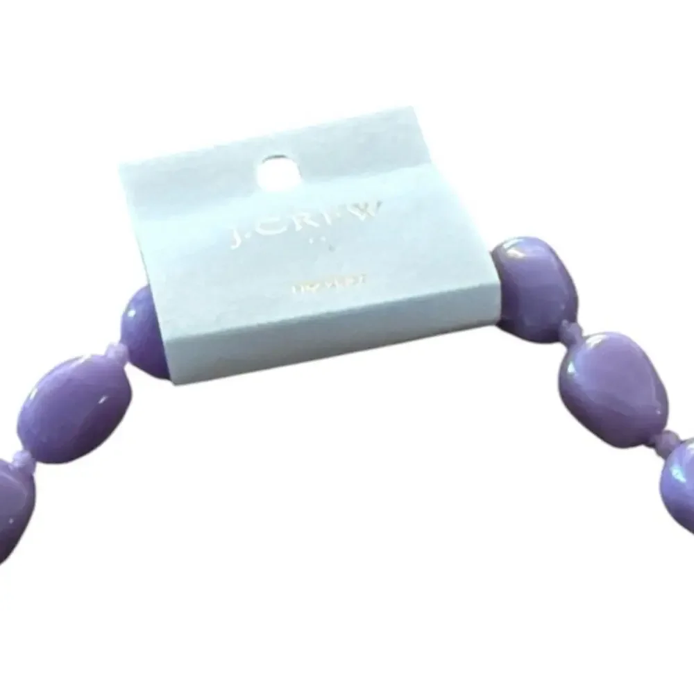 J. Crew Lilac Beaded chunky necklace